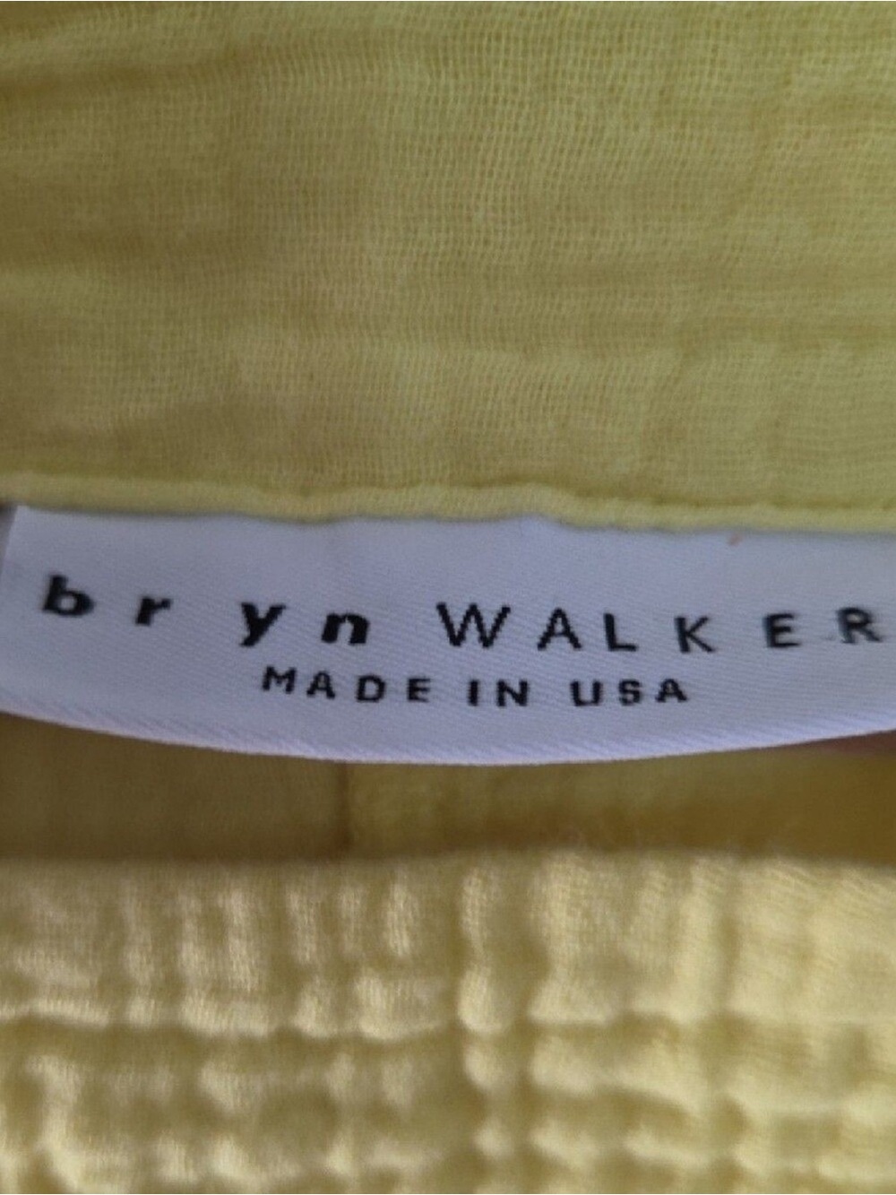 Bryn Walker Yellow Cotton Gauze Oversized Batwing Cashel Boxy Top M - Picture 5 of 7